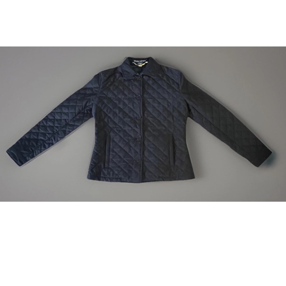 Ralph Lauren Black Quilted Jacket Women’s Small - Picture 3 of 14